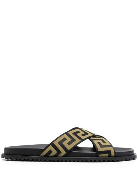 versace slides uncomfortable|Versace logo slides.